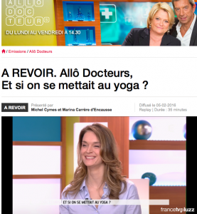 Anne-Charlotte Vuccino dans Allo Docteurs sur France 5